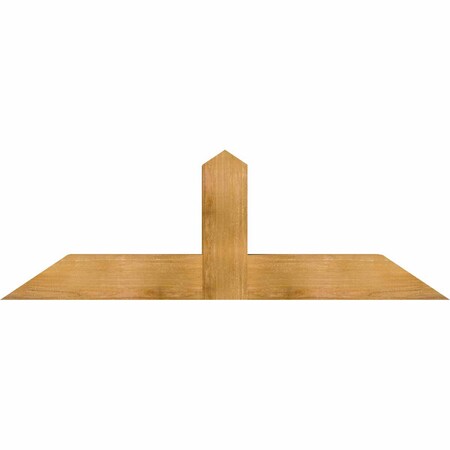 Ekena Millwork Portland Rough Sawn Timber Gable Bracket, Western Red Cedar, 60"W x 20"H x 6"D x 6"F, 8/12 Pitch GBW060X20X0606POR00RWR